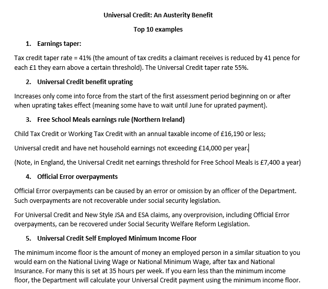 KevinHiggins27's tweet photo. Universal Credit: An Austerity Benefit

My Top Ten #PopPickers https://t.co/sHG7J1mPEi