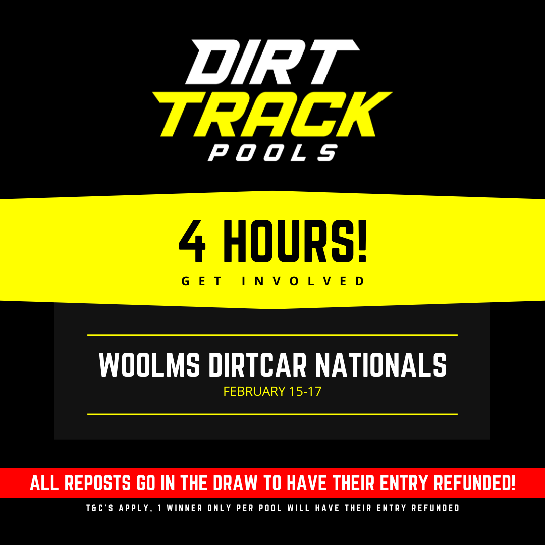 DirtTrackPools's tweet photo. 🚨 4 HOURS! 🚨

WoOLMS DIRTcar Nationals kick off TONIGHT, February 15th at 6pm EST, with 3 huge nights of 50+ World of Outlaws Late Models at Volusia Speedway Park!

WoOLMS DIRTcar Nationals 👇
https://t.co/OPEAEXoY44

$20 ENTRY FEE

RETWEETS GO IN THE DRAW TO BE REFUNDED! https://t.co/JvyM2tsqIj