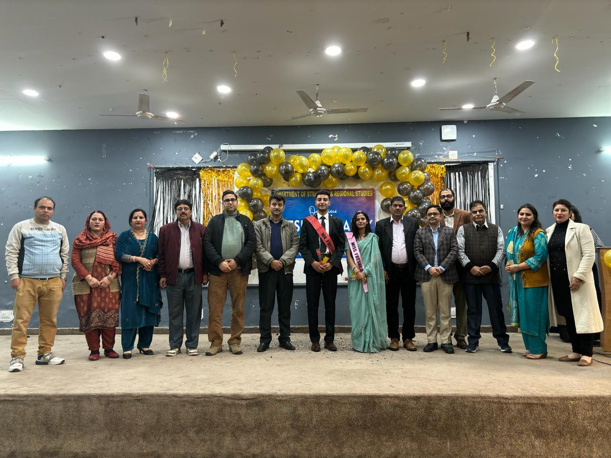 Students of the second batch of the Master Programme of the Department of Strategic and Regional Studies (DSRS), University of Jammu organized the Fresher Party-Cum-Cultural Programme 'Aakarshan 2.0 : 2024' in the Computer Science Department Auditorium.