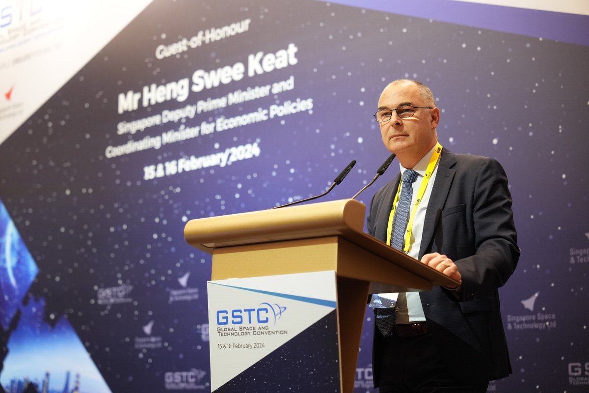 SingaporeSpace's tweet photo. GSTC2024 kicked off on a high note, with industry luminaries shining the light on how space technology is shaping the world’s innovation agenda. https://t.co/C9EiGGKAVg