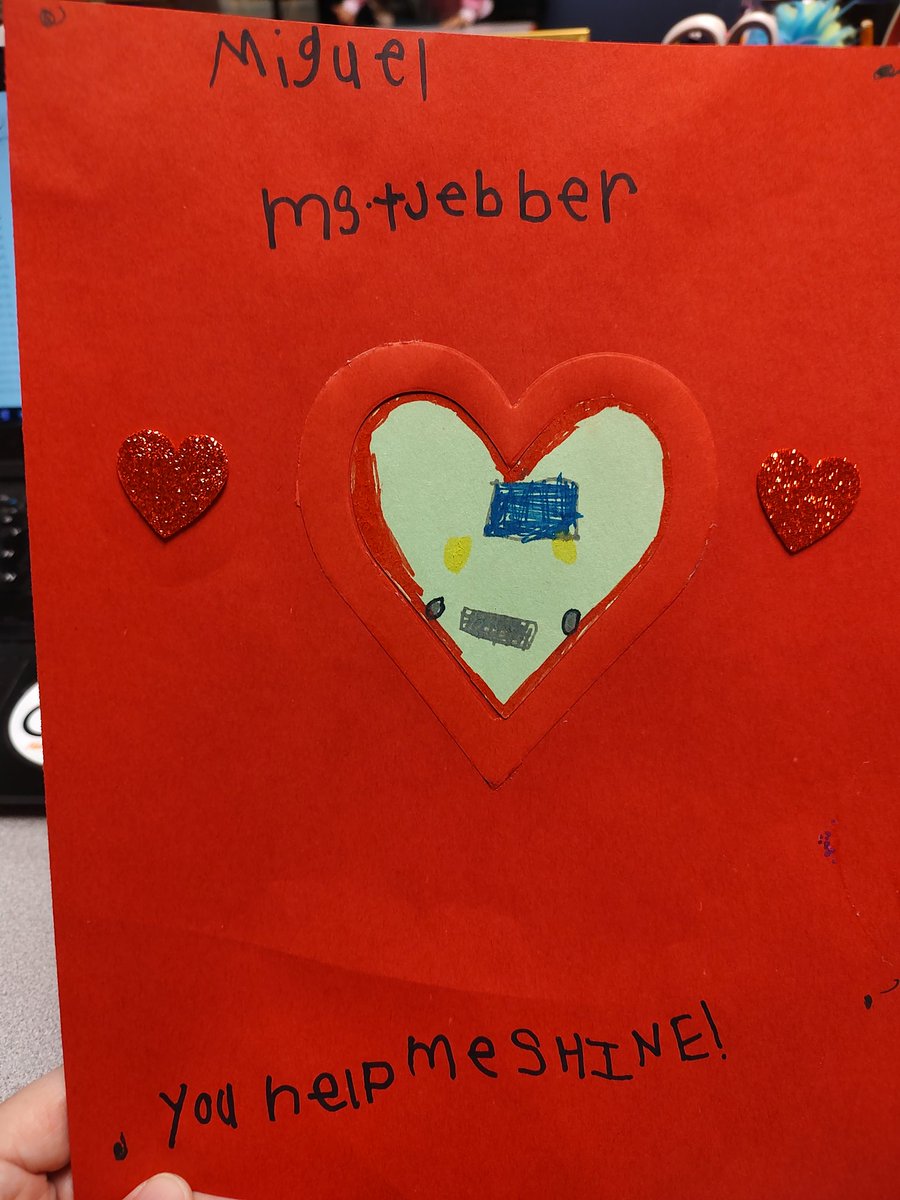 Lori Webber (@loriwebber9) on Twitter photo When a former student brings you a Valentine that tells you how you helped them SHINE, your heart melts!!! 😭❤️🌟
@LaVonnaRoth @igniteyourSHINE #igniteyourSHINE <a href="/mccallprimary1/">McCall Primary</a> #happiestschoolincobb When a former student brings you a Valentine that tells you how you helped them SHINE, your heart melts!!! 😭❤️🌟
@LaVonnaRoth @igniteyourSHINE #igniteyourSHINE <a href="/mccallprimary1/">McCall Primary</a> #happiestschoolincobb