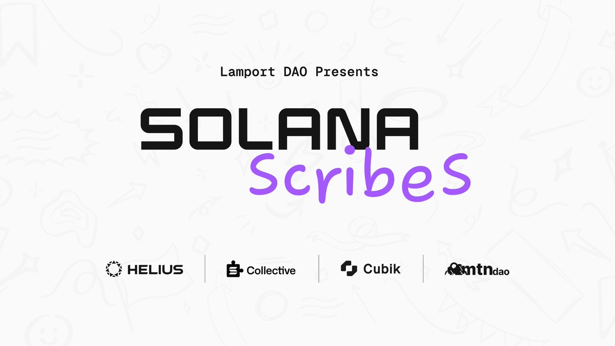 solana's tweet photo. The Solana Scribes content hackathon forges on! 🔥✍️

Don't miss your chance to showcase your writing skills, contribute to the ecosystem, and compete for over 130k in prizes.

Learn more &amp; dive in to 50+ tracks: https://t.co/4gjIUwbsMY https://t.co/sABEcVzIfm