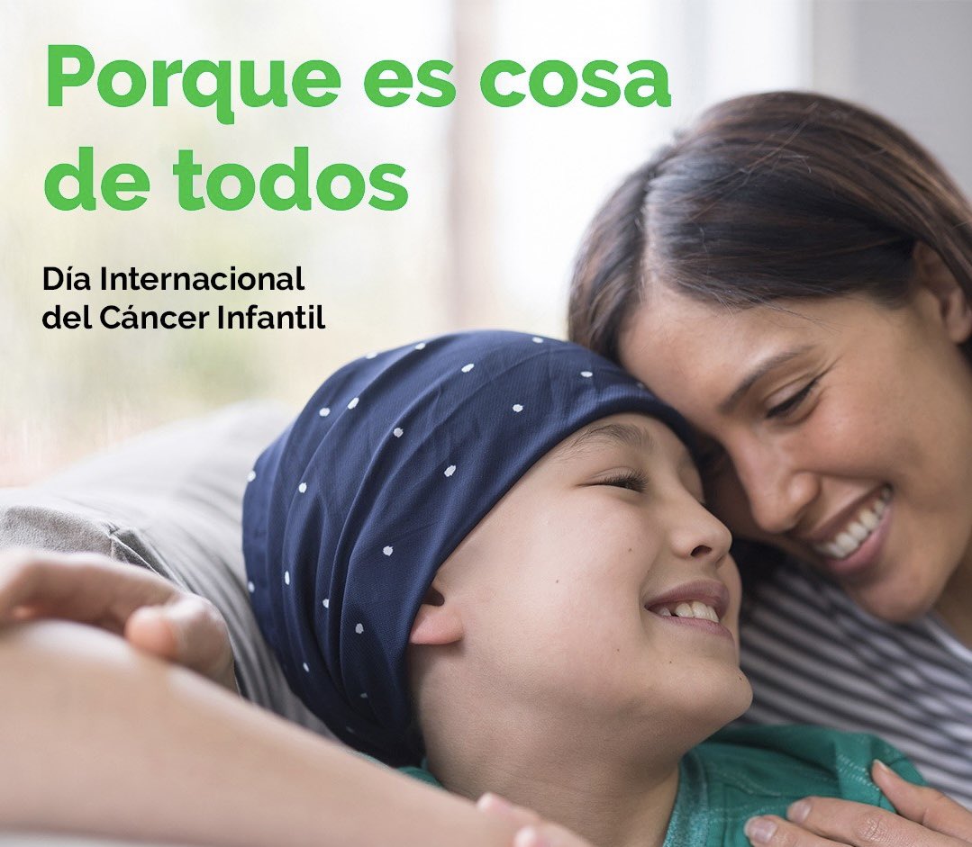 Hoy es el día internacional del cáncer infantil. Cada año lo padecen unas 400.000 personas de entre 0 y 19 años. Los más comunes son las leucemias, los cánceres cerebrales, los linfomas y tumores sólidos como el neuroblastoma y los tumores de Wilms. #CancerInfantil