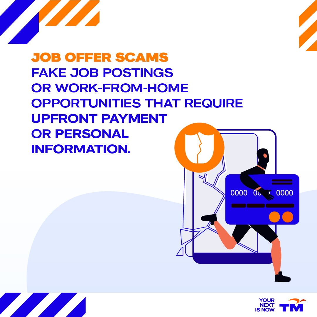 myTMgroup's tweet photo. Online scams pose a threat to individuals and organisations by using deceptive tactics to demand upfront payments or personal information.
#TM #YourNextIsNow #OnlineScam #TMScamAlert #ScamSmart #JanganKenaScam #TakNakScam #NSRC https://t.co/YuGGBwJmdZ