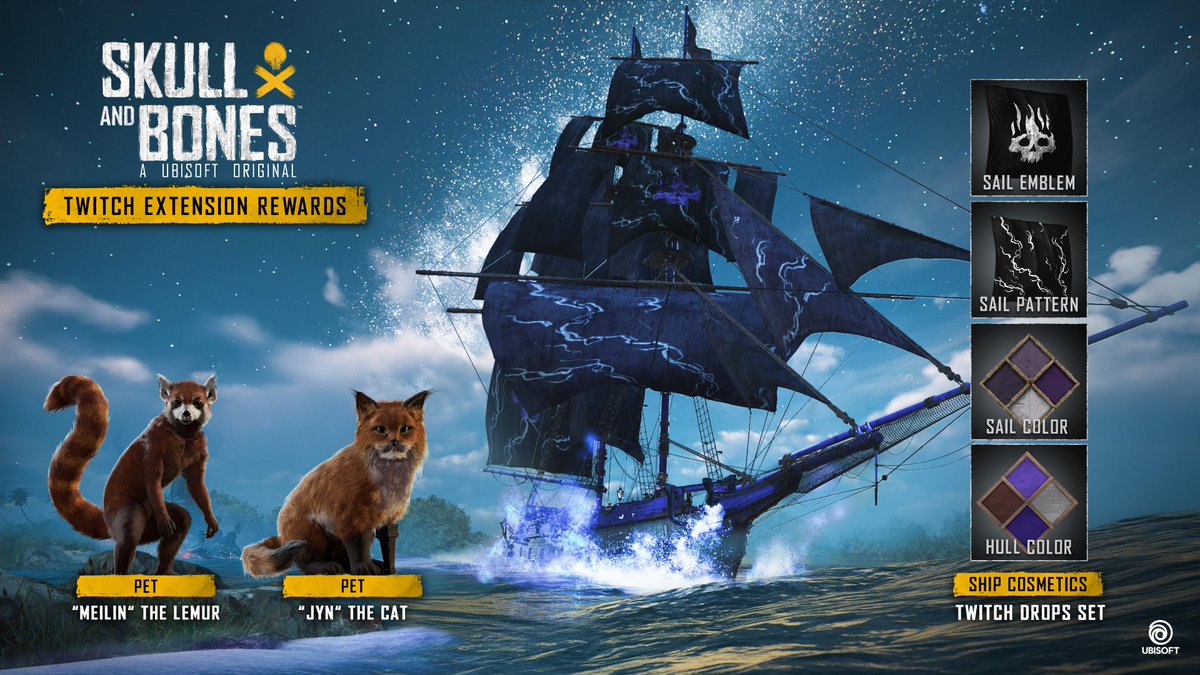 skullnbonesgame's tweet photo. Join the fight on Twitch for a chance to win exclusive rewards with Skull and Bones Twitch Extension! 

5 Days left to help your region win the naval battle! Join your favorite streamer on Twitch now! 🏴‍☠️ https://t.co/O6VXauEe4X