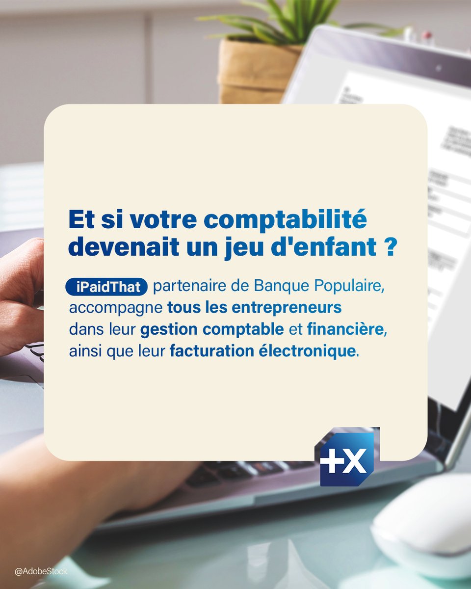 iPaidthat, partenaire de la Banque Populaire est à vos côtes pour faciliter toutes vos tâches de comptabilité : Pour en découvrir plus 👉banquepopulaire.fr/professionnels… #LaReussiteEstEnVous #PUB