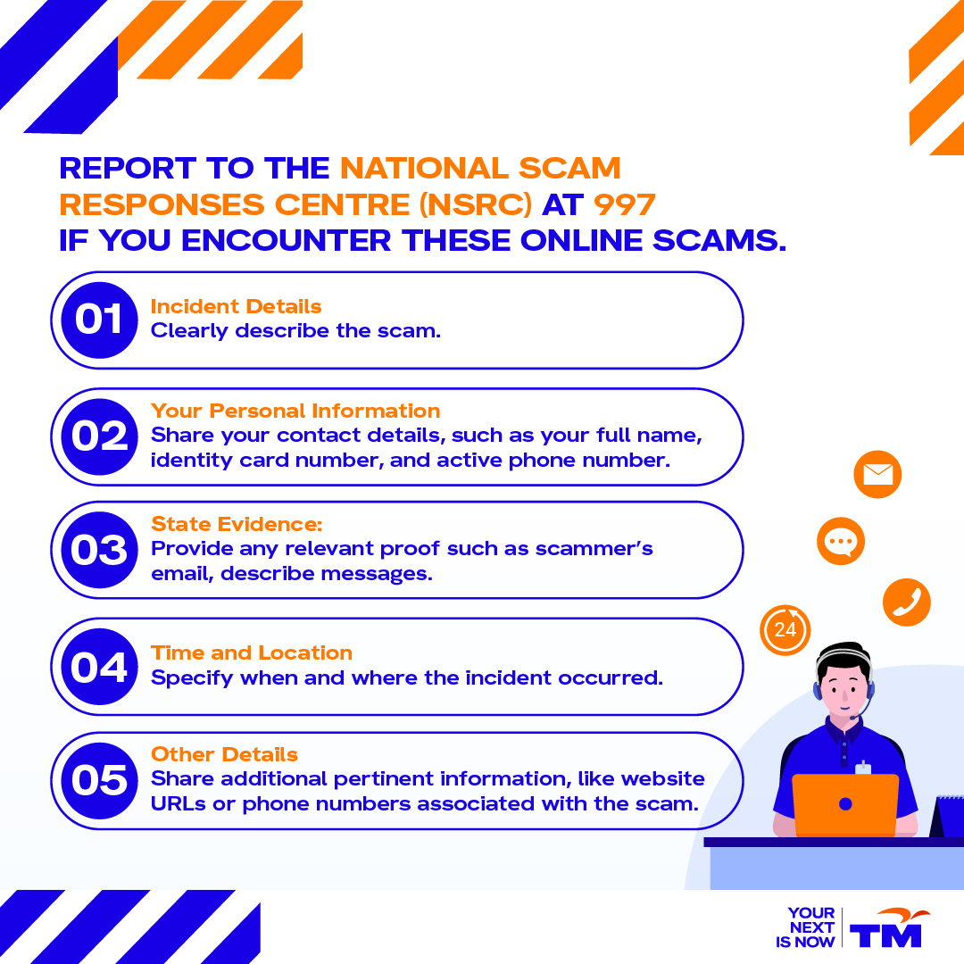myTMgroup's tweet photo. Staying informed is crucial for defending against potential threats. Discover how to protect yourself by learning more about these scams!
#TM #YourNextIsNow #OnlineScam #TMScamAlert #ScamSmart #JanganKenaScam #TakNakScam #NSRC https://t.co/xlUbzGzs8v