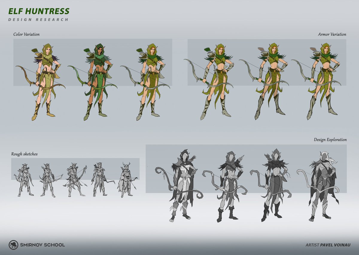 Switchpipi's tweet photo. Elf huntress, stuff from character design course
#smirnovschool #студентыsmirnovschool #digitalpaintingclasses #conceptart #conceptartist #characterdesign #elf #digitalart https://t.co/QXYOpuZks5