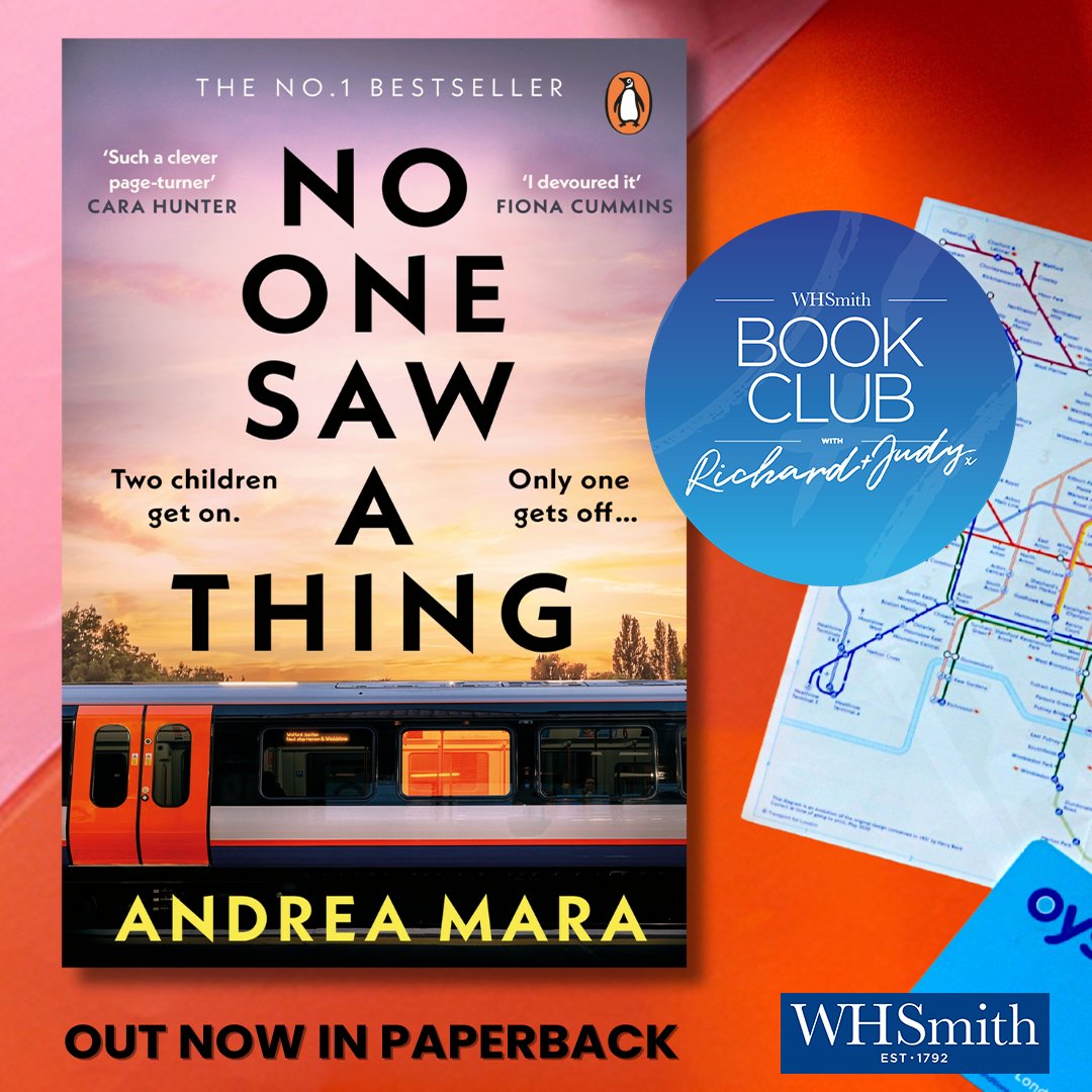 Happy paperback publication @AndreaMaraBooks No One Saw a Thing is out today, and it's a Richard and Judy Bookclub pick. Congratulations! 🚃🚃🚃@Diana_Beaumont @MarjacqScripts @PenguinIEBooks @TransworldBooks @WHSmith @BeckyShort1