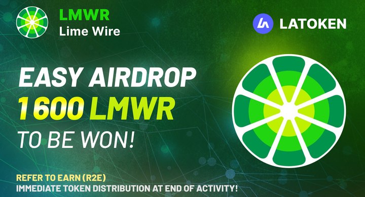 GleamAirdrop's tweet photo. 👑Latoken x Lime Wire Airdrop👑
#Latoken #LimeWire #LMWR #BTC #ETH #BSC #Airdrop #Giveaway #Bitcoin #Airdrops #Giveaways #BNB #USDT #FreeCrypto

🎁Reward: 1600 $LMWR
🙍Winners: 11 $LMWR for each winners
🔎Link: https://t.co/DXPk2Y6Ly1
📅End: 18 February, 11:59PM https://t.co/Y3zxFQhH5p