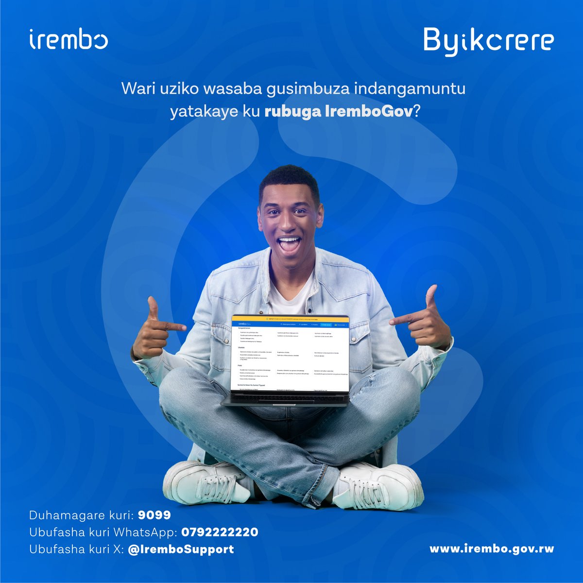 IremboGov's tweet photo. Waba waratakaje indangamuntu yawe ukaba wibaza uko wabona indi? biroroshye, Sura urubuga IremboGov maze ujye ahasabirwa serivisi z'Irangamimerere hanyuma usabe gusimbuza indangamuntu. 

Ku makuru arambuye, kanda hano https://t.co/fuwFOmWItf. 

#Byikorere, kuko biroroshye. https://t.co/6L2anIhU1I