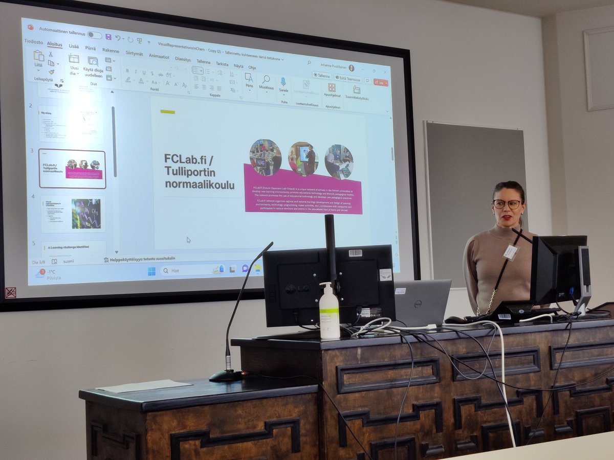 FinETS 2024: Individual presentation
Johanna Puukilainen from University of Eastern Finland presented her research plan to use #eyetracking to investigate how students read molecular bonds in chemistry. We are looking forward to following your work!