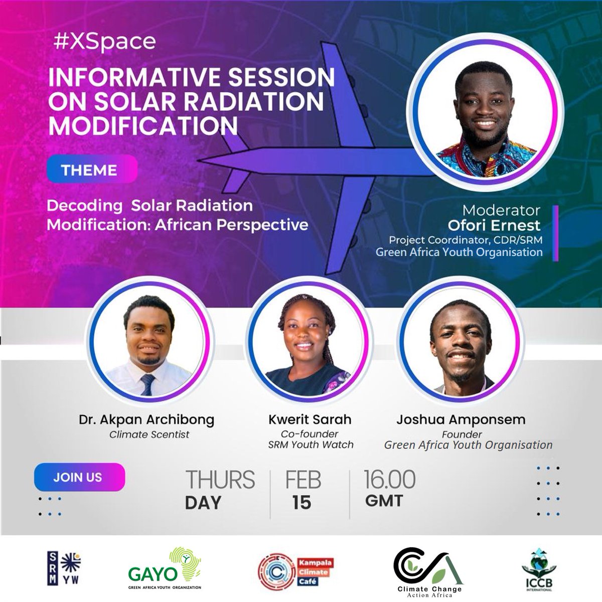 In a world grappling with climate change, innovations like Solar Radiation Modification (SRM) emerge as potential solutions. 

In this thread, I explain what #SRM is and what to expect in an informative @srmyouthwatch space at 7pm EAT via: twitter.com/i/spaces/1vAxR

#SRMAfrica
