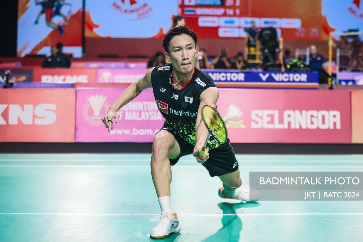 Kento Momota in action at #BATC2024

#BadmintalkPhoto #SELBATC2024