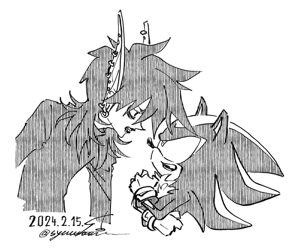 最近の自分ののメディア欄覗いたらシャドウばっかりで王ちゃ全然描いてなくて反省したですね…。
とか言いつつこんなお絵描きしてるんだからもうダメです。

 #できれば1日1らくがきうpりたい 