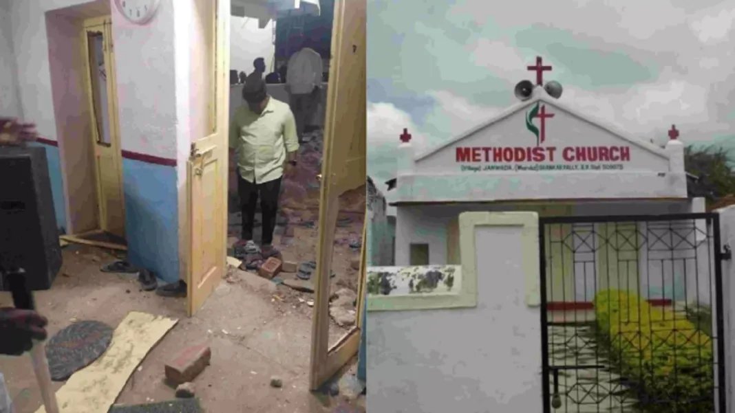 Opposition to road widening by a Church in Rangareddy (Telangana) : Church attacks the villagers.

➡️ Assaulted with stones and bricks
➡️ Villagers retaliated
➡️18 injured, 11 arrested
➡️ Prohibitory orders implemented

This incident reveals the true nature of the church. The