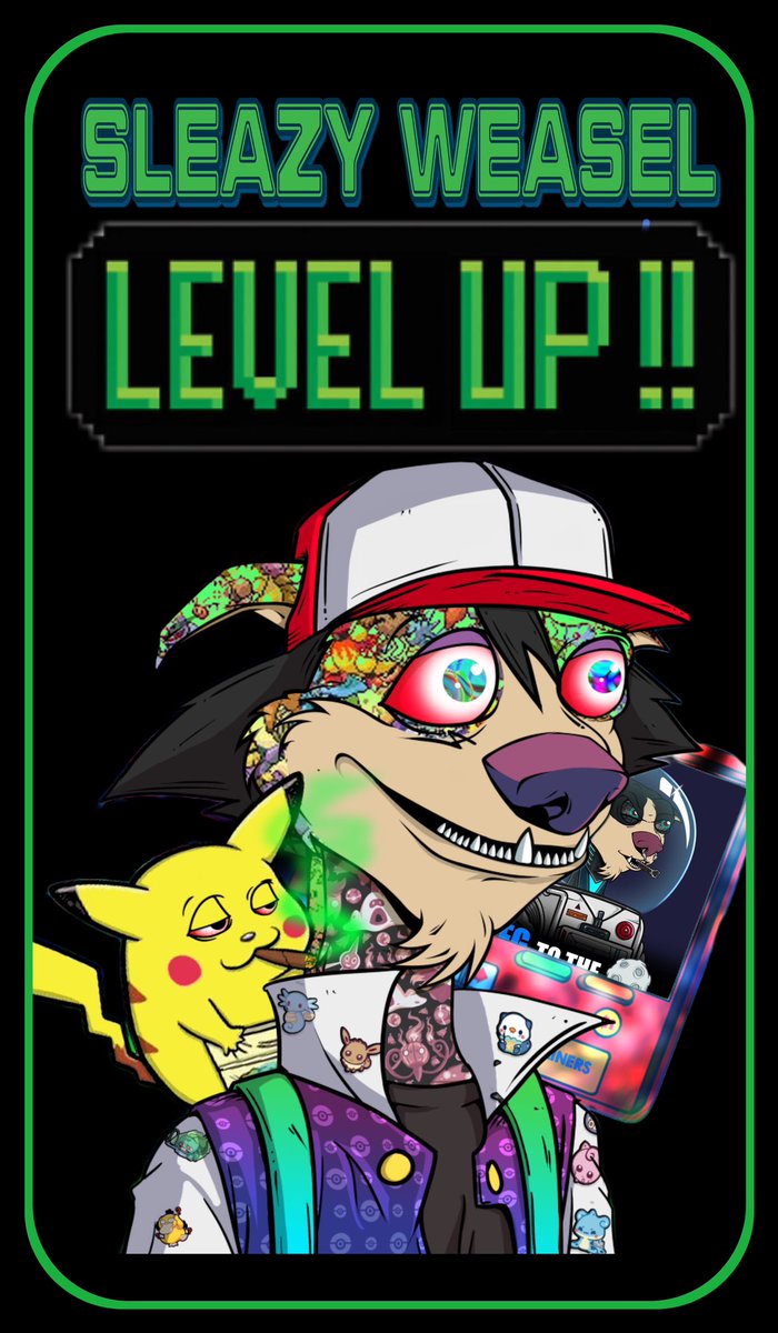 🔥 Brace yourselves! 🎚️ The Sleazy Weasel Collection is leveling up! 🔄 We've supercharged our goals and given the entire project a turbo boost. 🚀 Get ready for the next big thing – it's going to be legendary! #StaySleazy #crofam #PolygonCommunity #LEVELUP