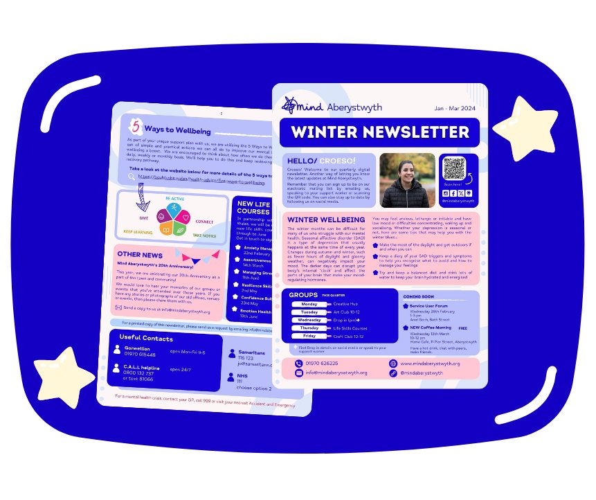 The winter edition of our quarterly newsletter is here! 
Visit our website to download and enjoy a free copy...
mindaberystwyth.org/newsletter-2/