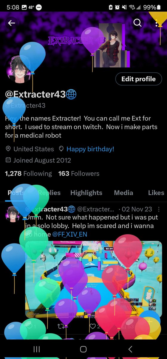 Extracter43's tweet photo. Oh boy, balloons https://t.co/HdYxQdeC2O