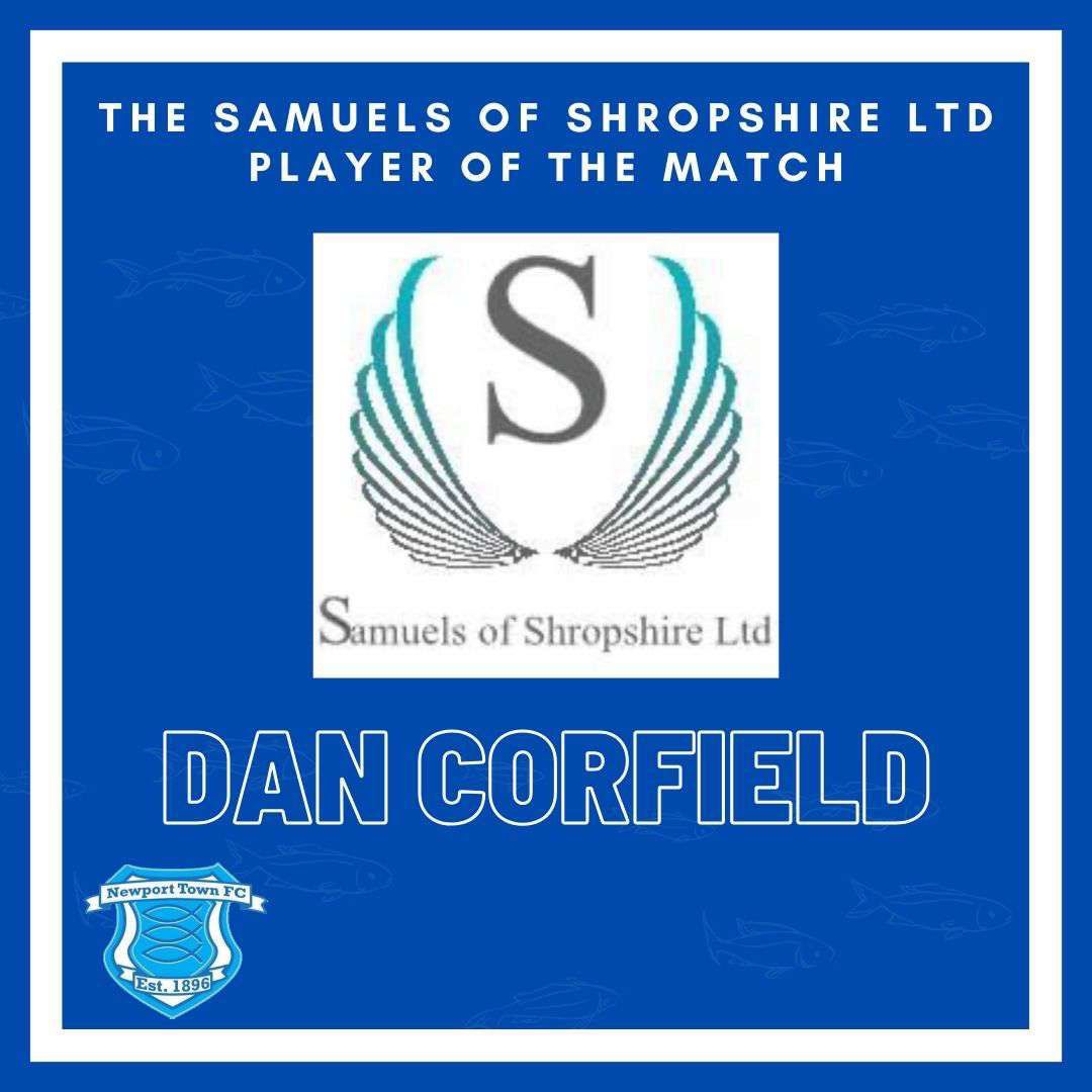Saturdays Man of the Match goes to Dan🐟 Dan had a great game and scored twice in another Newport victory!!💙 Well played Dan👏🏼💙 #upthetown #threefishes