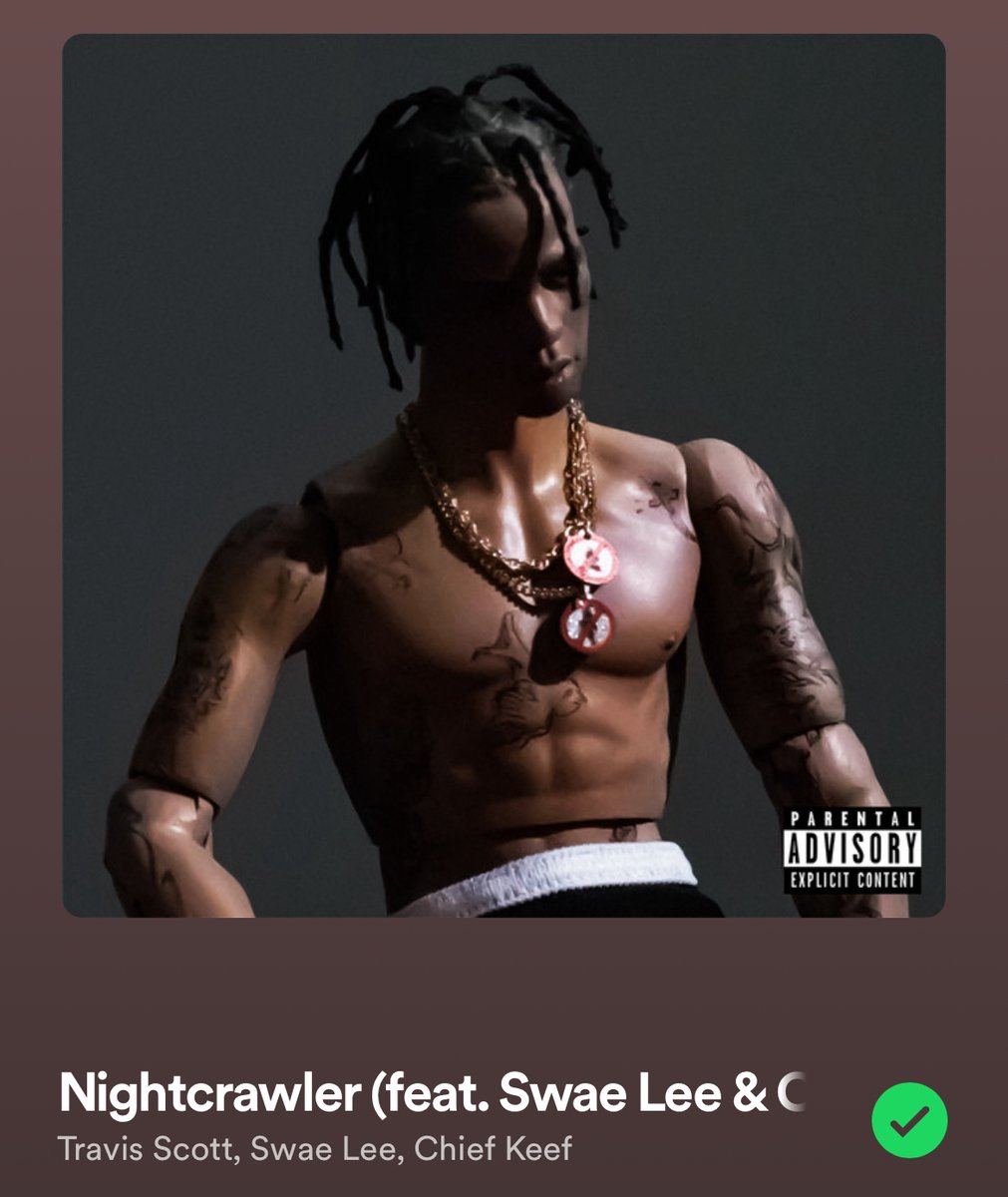 HipHopAllDay's tweet photo. Travis Scott's 'Nightcrawler' received over 1 MILLION streams yesterday on Spotify for the first time EVER 🔥🌵

This time last year it was only receiving 55k daily streams... people are starting to appreciate a CLASSIC.