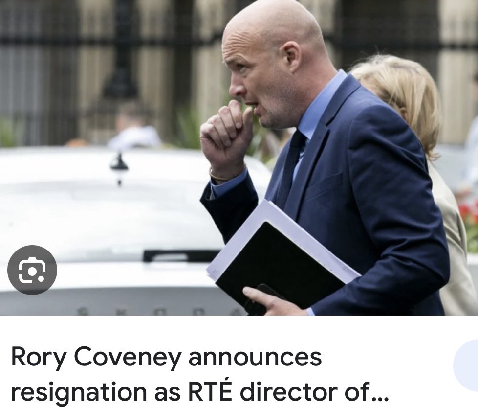 breeda_murphy's tweet photo. 1/5 #RoryCoveney RESIGNED from RTE 7 months ago . On tendering his resignation he should IMO have lost any rights to a #GoldenHandshake, Not alone are we, the funders, the taxpayer not allowed ask questions but it has become clear there’s a #Confidentiality Agreement. https://t.co/JzGGgXxGSR