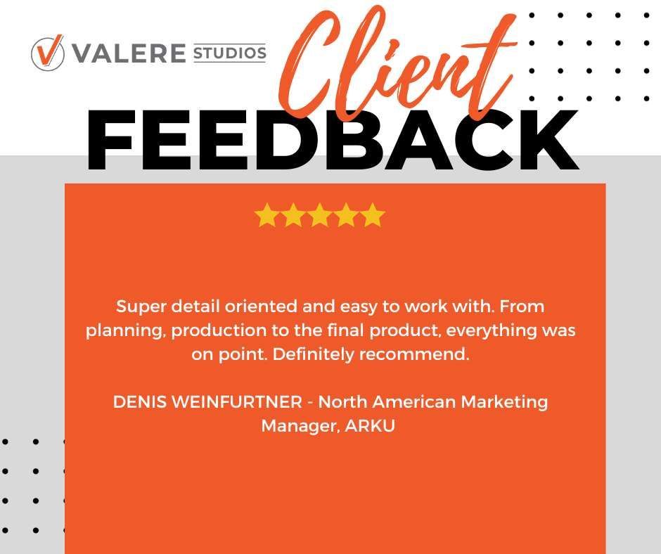 We are so grateful for Denis + ARKU entrusting Valere Studios with their video production needs. Check out the rest of our stellar Google reviews here buff.ly/47EoYLI #professionalvideoproduction #cincinnatiohio #socialmediamarketing #professionalcontentcreation