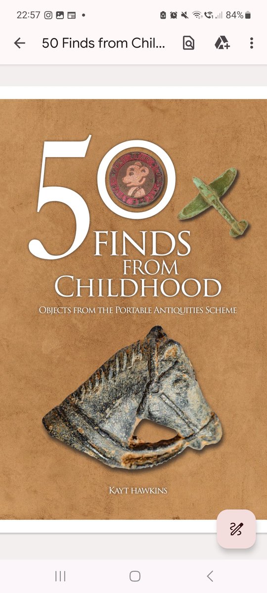 Well this is all rather exciting! The book cover for 50 Finds From Childhood has just arrived from @amberleybooks @findsorguk #archaeology #Childhood -out July 2024!