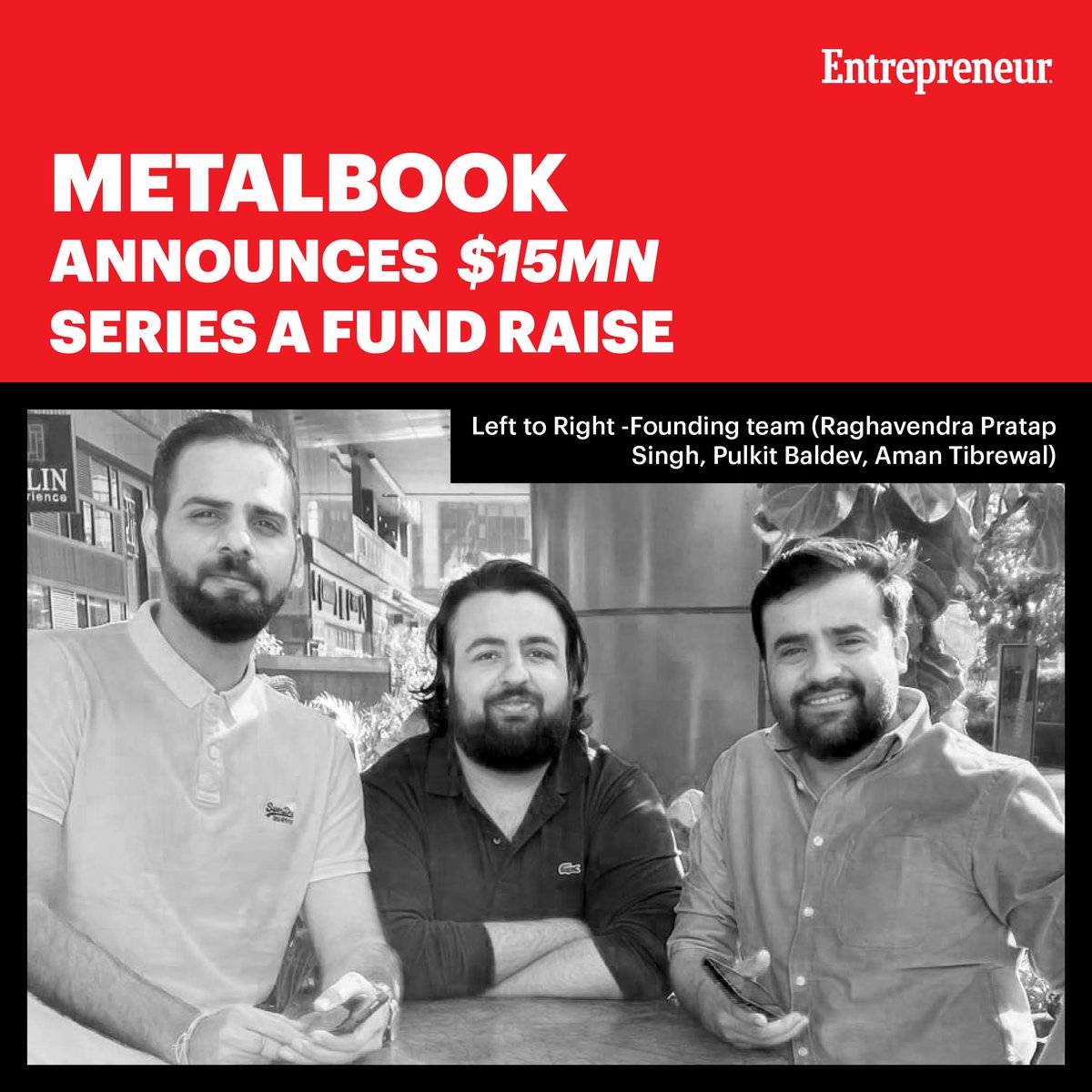 EntrepreneurAPJ's tweet photo. Supply Chain Platform Metalbook Raises USD 15 Mn in Series A Led by Rigel Capital
#Metalbook #SeriesA #StartupFunding #TechNews #BusinessGrowth #VentureCapital #IndustryInnovation #DailyNews #DailyUpdates #News #Business #Entrepreneur #EntrepreneurIndia
https://t.co/QQDBUuXuwB https://t.co/Y89YFAvVwi