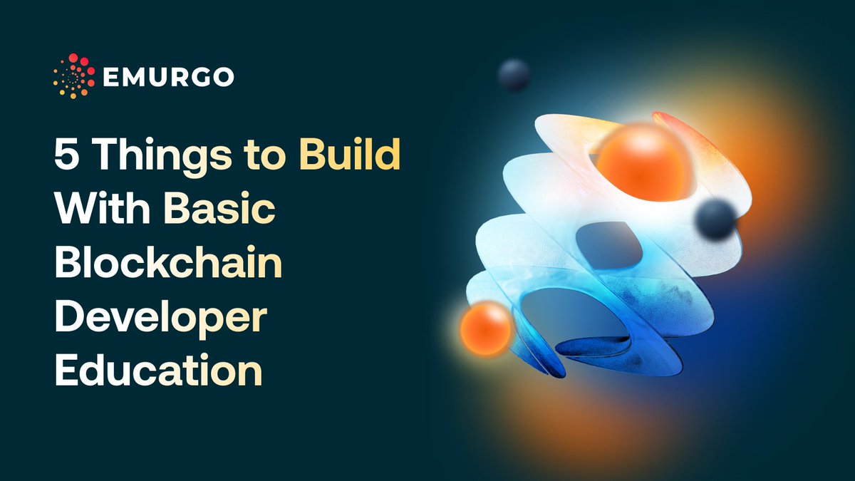 emurgo_io's tweet photo. Open-source blockchain technology today offers almost unlimited freedom for developers to create Web3 products and services. Quality blockchain education has become the key to allowing anyone with an interest in the technology to build blockchain-based solutions.

Let’s cover some basic blockchain products, services, or apps that can be built w/ having a blockchain developer education which can be a career stepping stone.