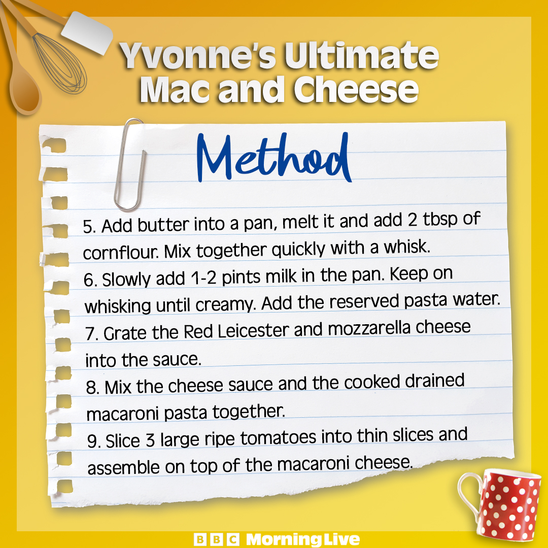 BBCMorningLive's tweet photo. 👩🍳Here’s @YvonneCobbYumma's cauliflower mac and cheese, the perfect winter warmer dish coming in at under £1.25 per portion!
Give it a go and tag us in your recreations!
————————————————————————
#foodie #winterwarmer #macandcheese #foodthursday https://t.co/r0KiXBR5lU