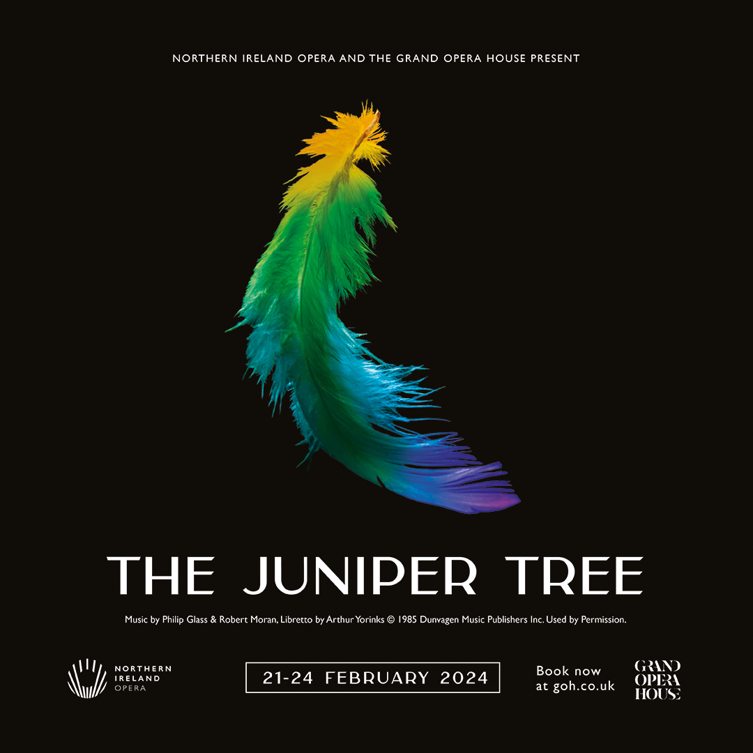 It's less than a week until our new production of 'The Juniper Tree' opens in The Studio @gohbelfast. Come and experience this brilliant opera composed by Philip Glass and Robert Moran in a new production directed by @cammenzies. Full details and tickets: niopera.com/performances/t…