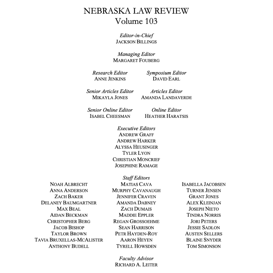 Nebraska Law Review tweet media