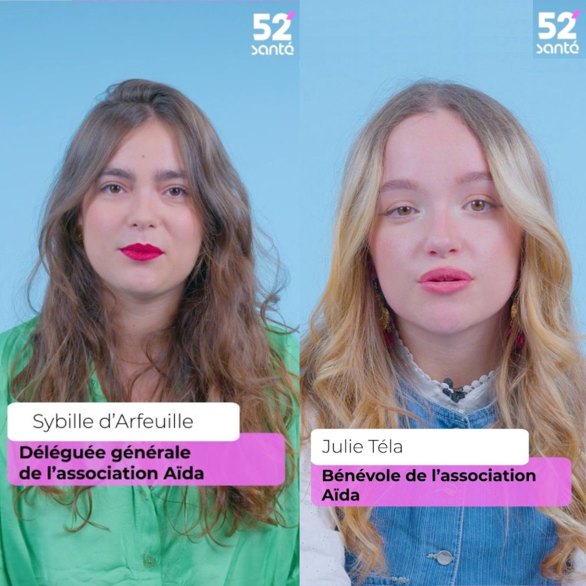 Aïda (@weareaida) on Twitter photo À l’occasion de la Journée mondiale du cancer pédiatrique, notre déléguée générale Sibylle Mourins d’Arfeuille et Julie, l’une de nos bénévoles, ont été interviewées dans l’émission 52’ Santé, produite par <a href="/obsdelasante1/">L'Observatoire de la santé</a> et diffusée par <a href="/topsante/">Top Santé</a> et <a href="/BFMTV/">BFMTV</a>.
Chacune à leur tour, À l’occasion de la Journée mondiale du cancer pédiatrique, notre déléguée générale Sibylle Mourins d’Arfeuille et Julie, l’une de nos bénévoles, ont été interviewées dans l’émission 52’ Santé, produite par <a href="/obsdelasante1/">L'Observatoire de la santé</a> et diffusée par <a href="/topsante/">Top Santé</a> et <a href="/BFMTV/">BFMTV</a>.
Chacune à leur tour,