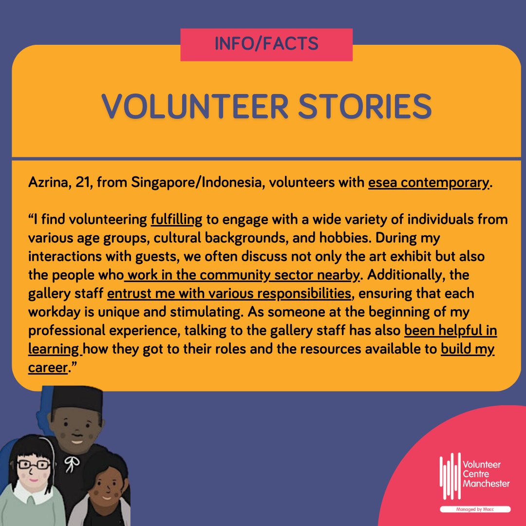 VolunteeringMcr's tweet photo. This week is @StudentVolWeek! 🎉

Student Volunteering Week is an annual event celebrating student volunteering. These posts highlight more about this week and how you can get involved! ⬇️ https://t.co/Orzm5JYbsC