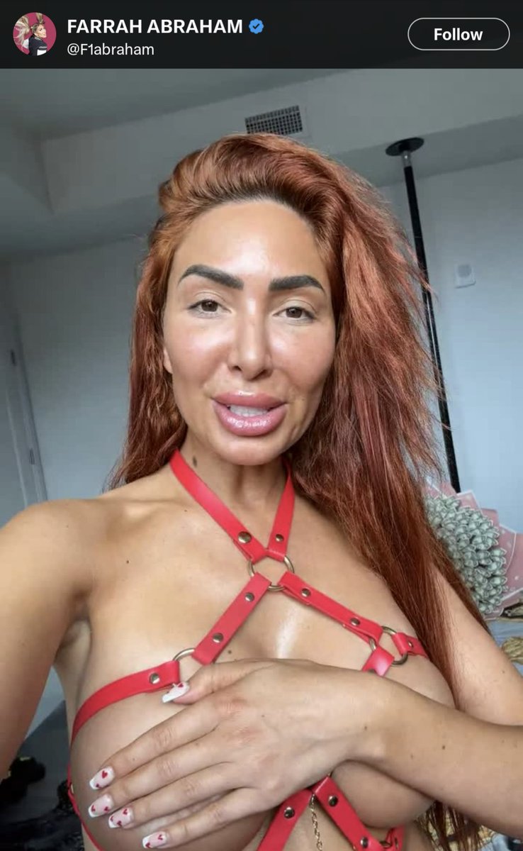 Royce Lopez on X: This is Farrah Abraham. She is 32 years old. You can  laugh at this Benjamin Button looking porn star but this is what most  mainstream actresses will look