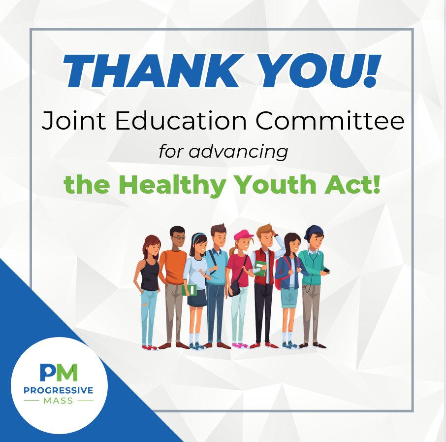 Thank you to the Joint Education Committee for advancing the Healthy Youth Act! Let's keep up the momentum and finally get it passed this session. #mapoli