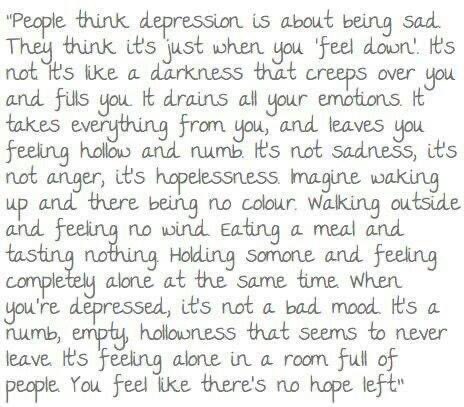 Depression is not just feeling low!