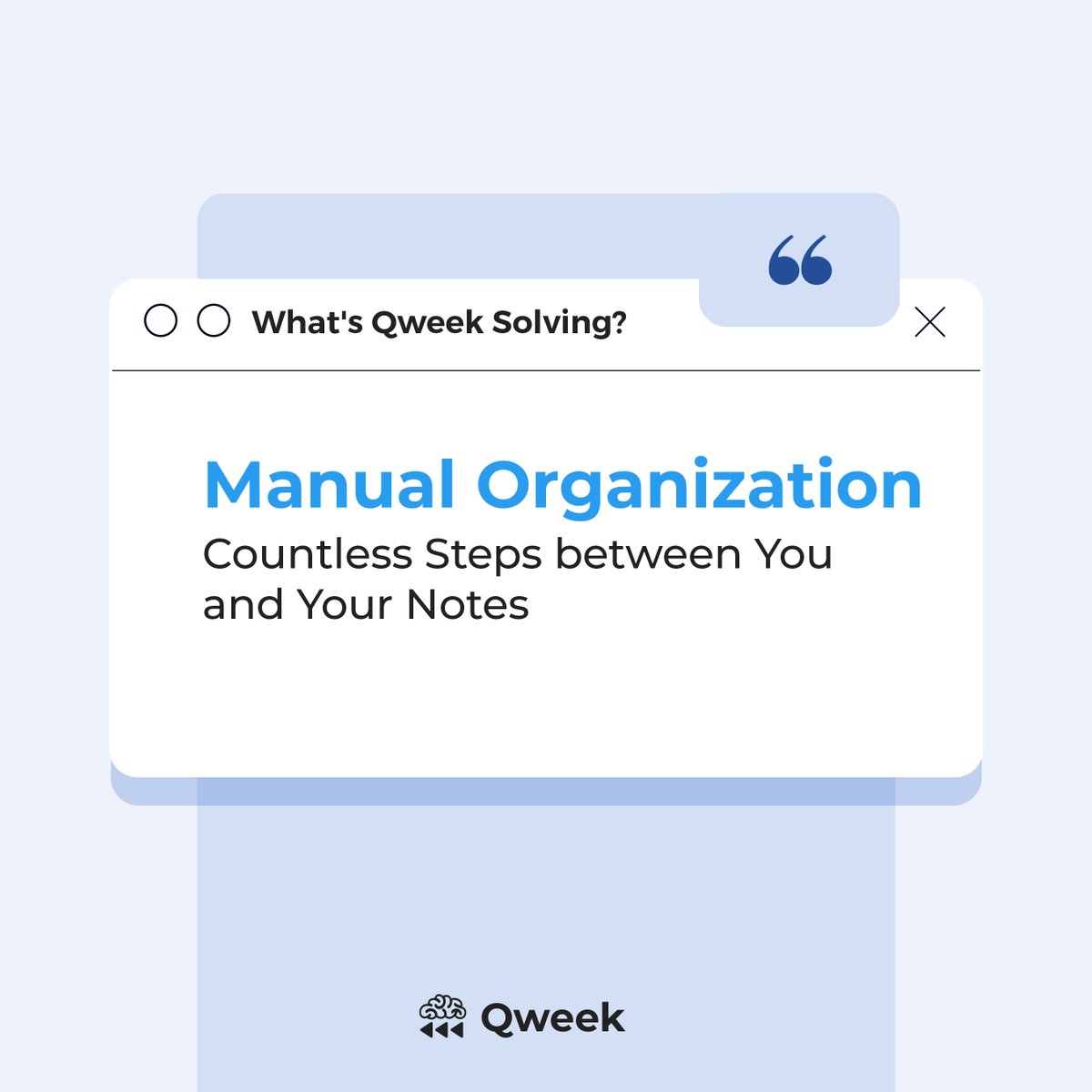 qweekai's tweet photo. With Qweek, jot down to-do lists, set reminders, organize ideas, and everything else with one simple chatbox—just as easy as texting a friend on Messenger or WhatsApp. Then, AI takes over the organization for you, so you can focus on creating more. #qweek #qweekai #Productivity https://t.co/ShUUbkHdfL