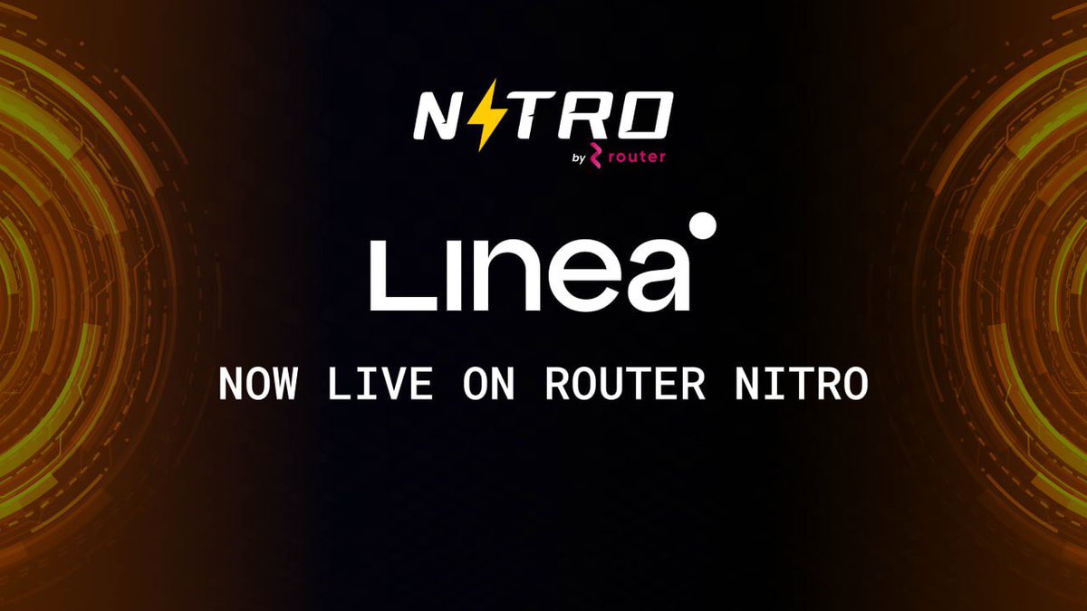 routerprotocol's tweet photo. Linea is now Live on our cross-chain bridge, Router Nitro!

Users can efficiently transfer/swap assets from any EVM/Non-EVM chain to @LineaBuild, experiencing significant gas savings, faster transactions, &amp; enhanced security compared to its competitors.

👉https://t.co/d227RFMgBu https://t.co/otO6GYKC8c
