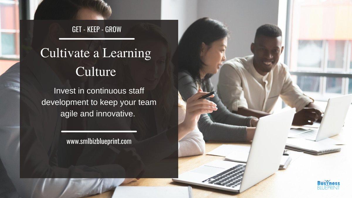 Cultivate a Learning Culture: 
Invest in continuous staff development to keep your team agile and innovative. A knowledgeable team is your best asset! 
#StaffDevelopment #LearningBusiness