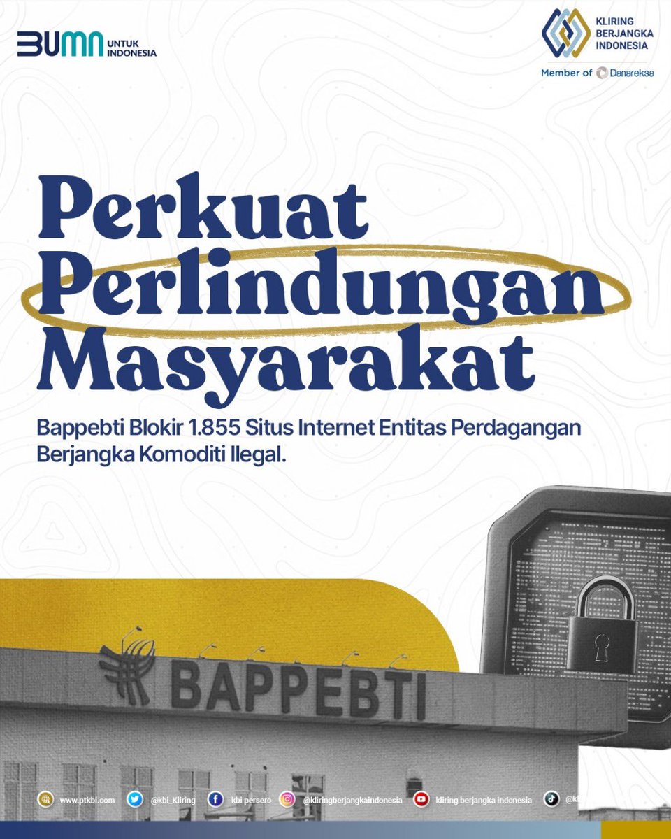 kbi_kliring's tweet photo. Wow! Sahabat Kliring udah tahu fakta ini, belom?

@bappebti udah memblokir lebih dari 1800 situs ilegal, lho. Yuk, geser terus untuk tahu info lebih lengkapnya. 

#bumnuntukindonesia
#kliringberjangkaindonesia #bappebti #perdagangankomoditi https://t.co/UvJxeBc4Fj