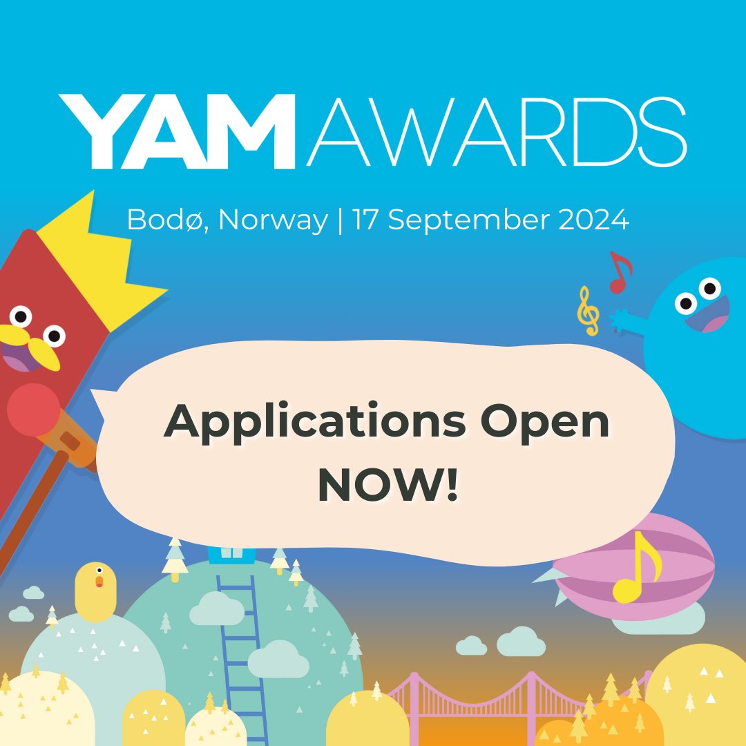 Do you have a phenomenal live music production for young audiences? Do you have what it takes to be crowned the best in the world? Apply Now for the YAMawards 2024! 😍🎵 yamawards.org