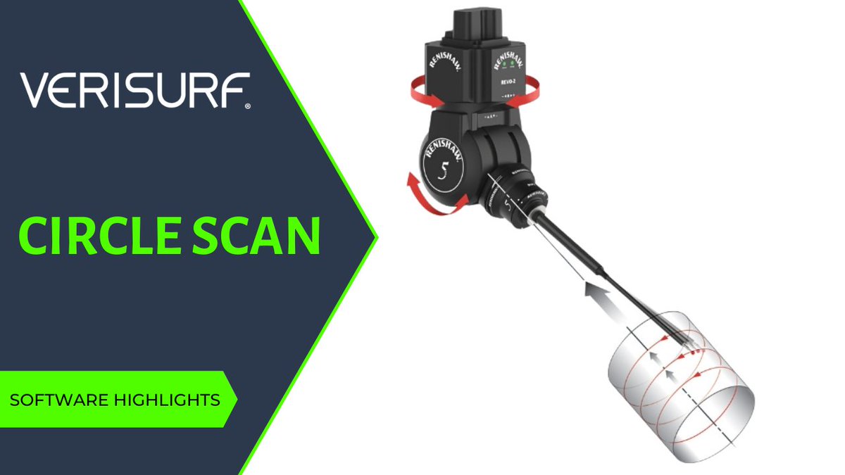 Software Highlight – 5-AXIS CIRCLE SCAN – Verisurf enabled Renishaw REVO 5-axis tactile scanning technique that delivers productivity and accuracy for cylindrical-type shapes. zurl.co/5P6U #verisurf #mastercam #cmmprogramming #metrology #manufacturing #cmmprogrammer