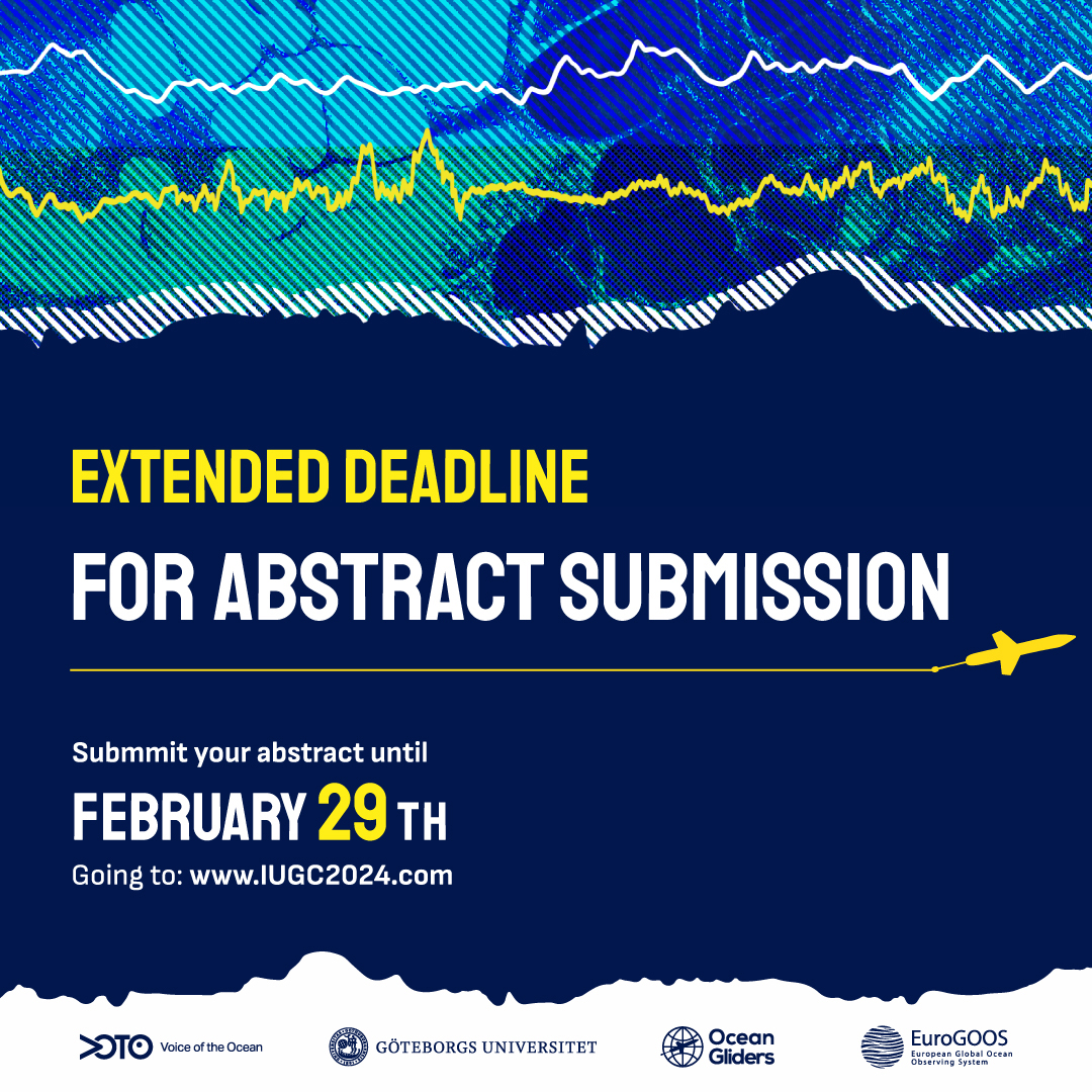 Carlos Barrera (@gliderplocan) on Twitter photo 📢📢📢 Abstract Submission Deadline Extended until February 29th 📢📢📢 #IUGC2024 International Underwater Glider Conference 2024 iugc2024.com <a href="/EuroGOOS/">EuroGOOS</a> <a href="/oceangliders/">Ocean Gliders</a> <a href="/Groom2RI/">GROOM II_RI</a> #EOOS <a href="/goteborgsuni/">Göteborgs universitet / University of Gothenburg</a> <a href="/VOTO_Knowledge/">Ocean Knowledge @ Voice of the Ocean Foundation</a> #OceanObserving #OcenGliders #ICTSNews <a href="/plocan/">Plataforma Oceánica de Canarias (PLOCAN)</a> 📢📢📢 Abstract Submission Deadline Extended until February 29th 📢📢📢 #IUGC2024 International Underwater Glider Conference 2024 iugc2024.com <a href="/EuroGOOS/">EuroGOOS</a> <a href="/oceangliders/">Ocean Gliders</a> <a href="/Groom2RI/">GROOM II_RI</a> #EOOS <a href="/goteborgsuni/">Göteborgs universitet / University of Gothenburg</a> <a href="/VOTO_Knowledge/">Ocean Knowledge @ Voice of the Ocean Foundation</a> #OceanObserving #OcenGliders #ICTSNews <a href="/plocan/">Plataforma Oceánica de Canarias (PLOCAN)</a>