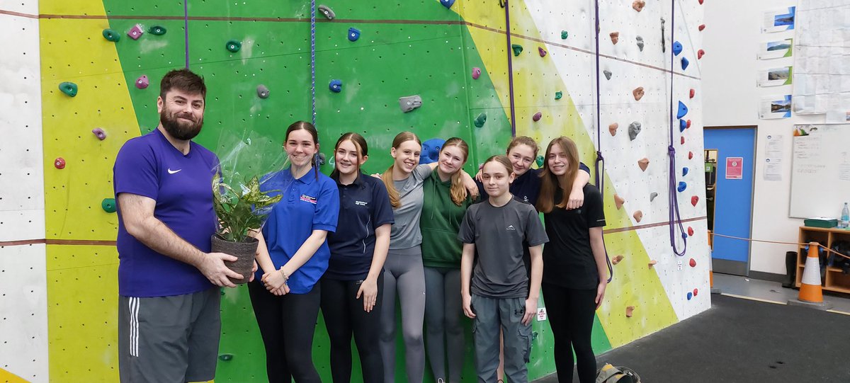 Our final climbing session at The Hive. Thank you so much @WeatherheadHigh