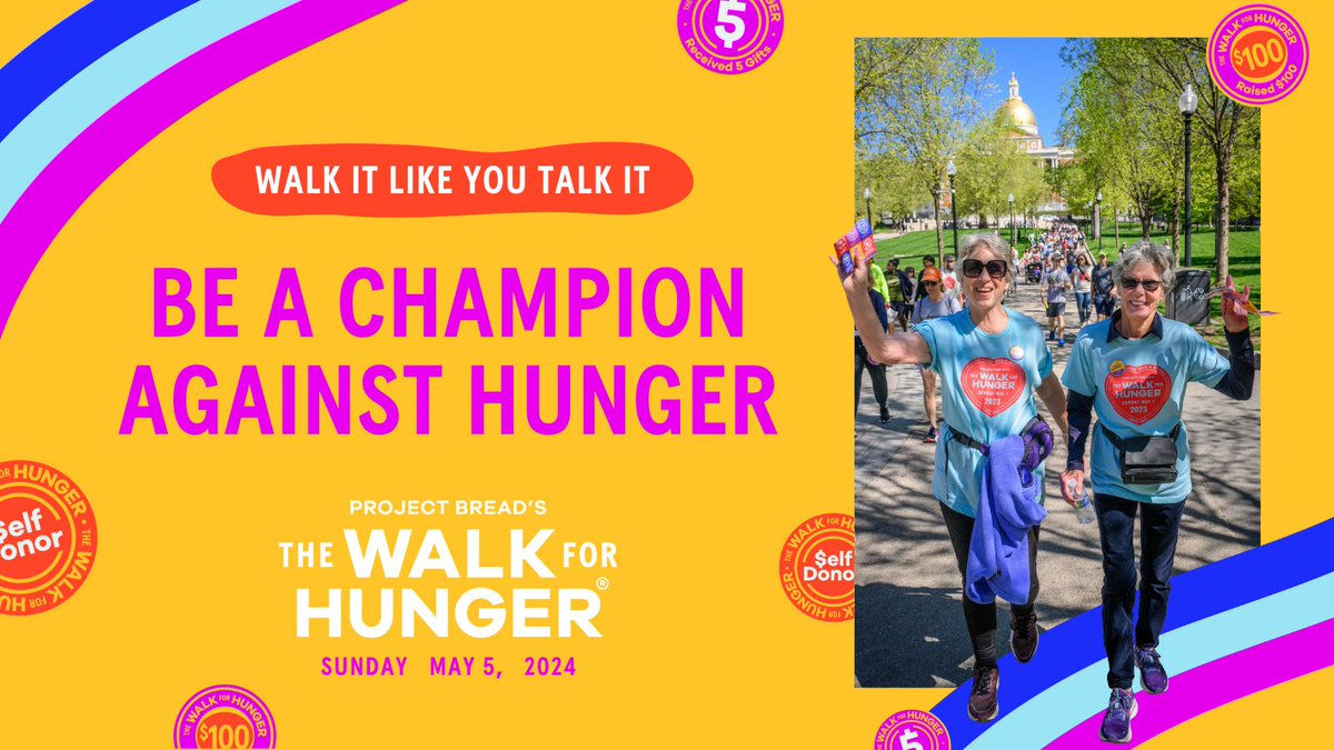 projectbread's tweet photo. The 56th #WalkforHunger is here! It's time to rally together to support families facing food insecurity. Register today &amp; start fundraising to make a difference. Early birds get the chance to vote on the 2024 button design 👀.  https://t.co/vag9HZ6lCh https://t.co/yDsHckU5ih