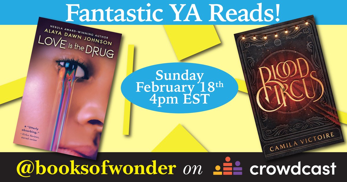 Futuristic Adventures You Wouldn't Believe! Join us virtually on Sunday, February 18th at 4pm for these Fantastic YA Reads with @alayadj and Camila Victoire as they chat about their new books! RSVP: crowdcast.io/c/fantastic-ya…