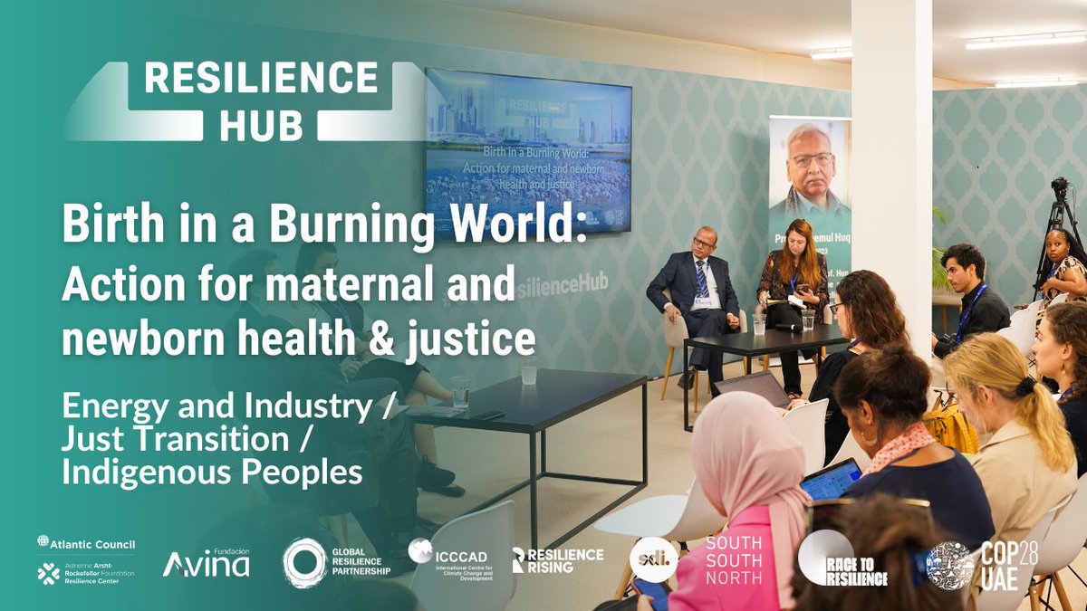 Did you know that exposure to extreme heat causes maternal complications & impacts fetal development? This COP28 Resilience Hub session addresses inequalities that cause high burden of maternal and child mortality in the context of climate change. 📌 youtu.be/E7gjel7AFsc