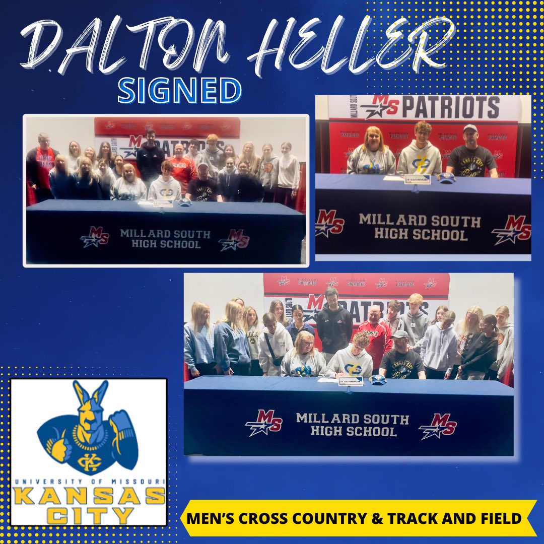 Congratulations to Dalton Heller for signing last week with UMKC to continue his career at the collegiate level! We are proud of Dalton for all he has accomplished so far and can’t wait to see what he does at the next level!